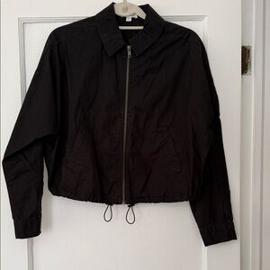 James Perse Black Bomber Jacket